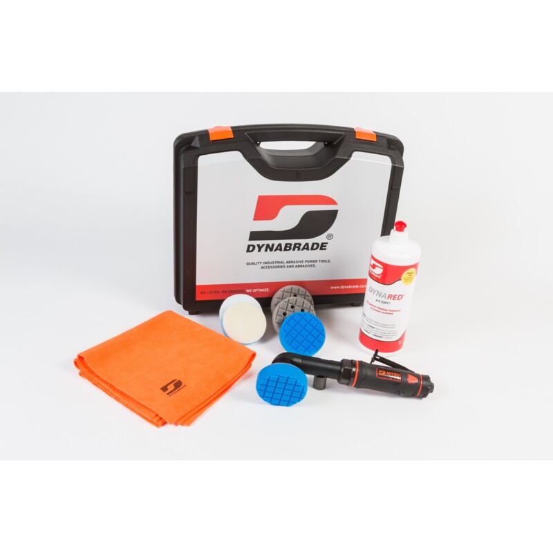 75 mm Dynabrade NITRO Series™ Extended Buffer Polishing Kit with DynaRed
