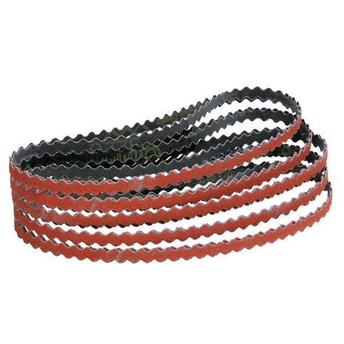 1/2" (13 mm) W x 24" (610 mm) L 60 Grit Ceramic DynaCut Scalloped Edge Belt