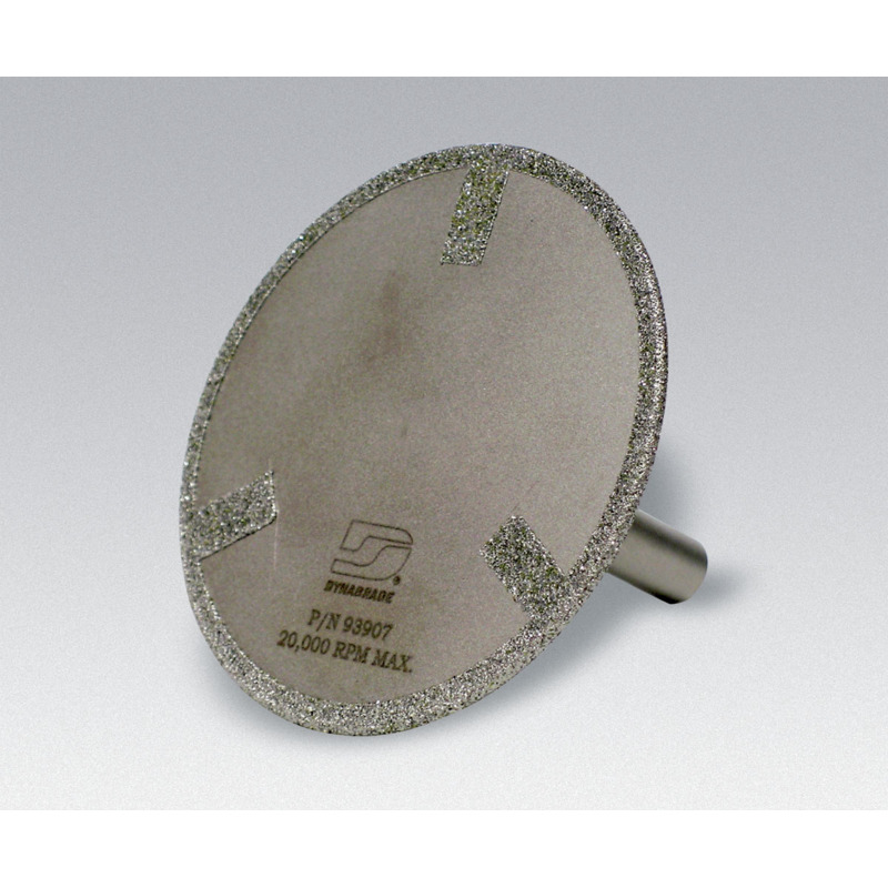 3" (76 mm) Dia. Side Spoked Diamond Mounted Cut-Off Wheel