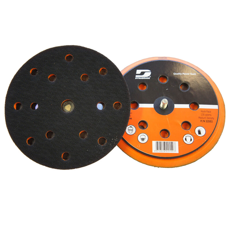 6" (150 mm) Dia. 15 Hole Vacuum Disc Pad, Short Hook-Face