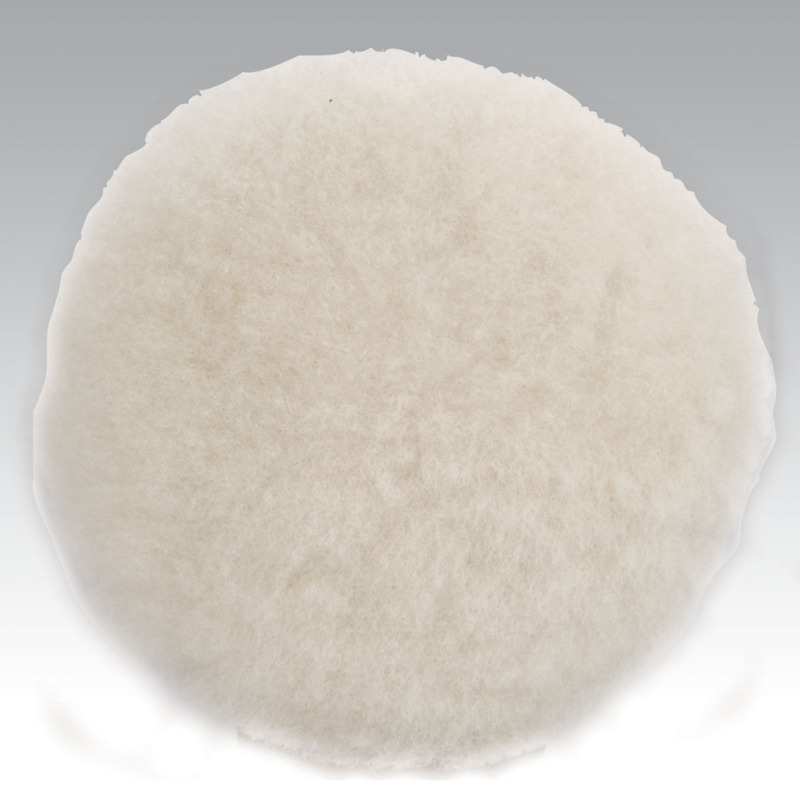 7" (178 mm) Dia. Polishing Pad, Natural Sheepskin Wool