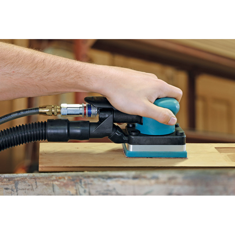 Dynabug II Orbital Sander, Central Vacuum, 3"x 4" Hook Pad
