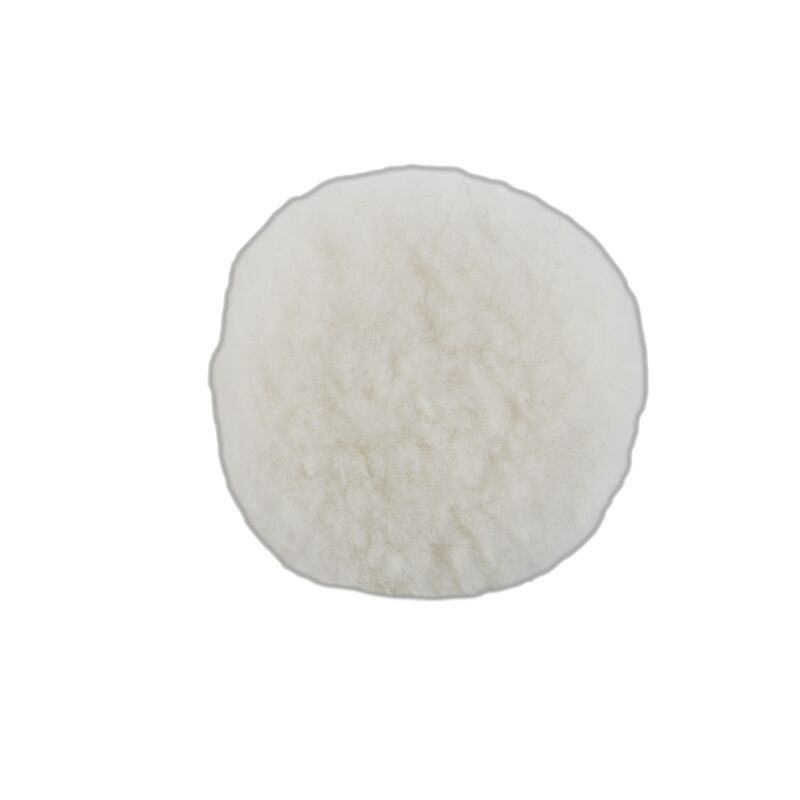 3" (76 mm) Dia. Polishing Pad, Natural Sheepskin Wool