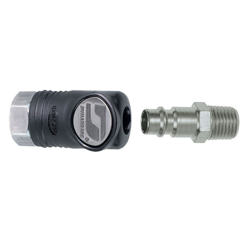 1/4" Female Composite-Style Coupler w/ 1/4" Male Plug Assy