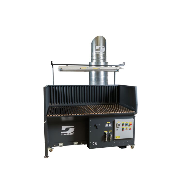 Metal Capture Downdraft Table : 1000 mm W x 1800 mm L x 850 mm H Working Area